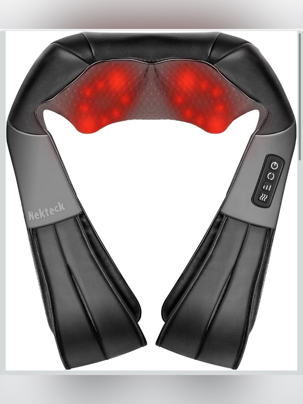 Opened Nekteck Massager with Heat for Pain Relief, NOT Cordless with free item!